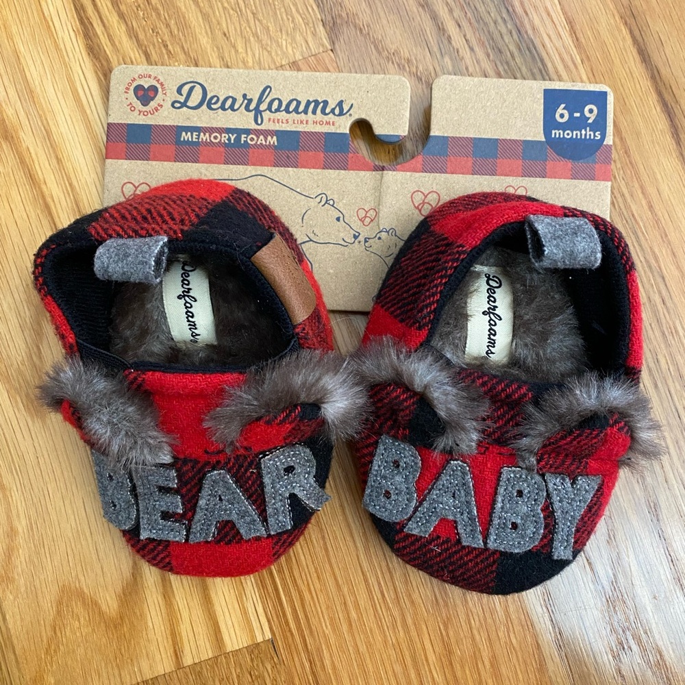 Dearfoams Baby Bear Slippers
